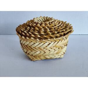 Nesting Tarahumara Indian Sotol Single Weave Square Baskets (10) Mexico